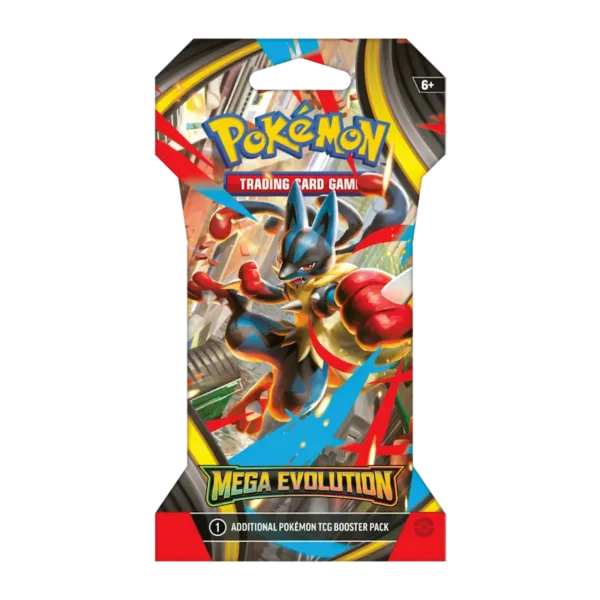 Pokemon TCG Mega Evolutions Sleeved Booster Lucario