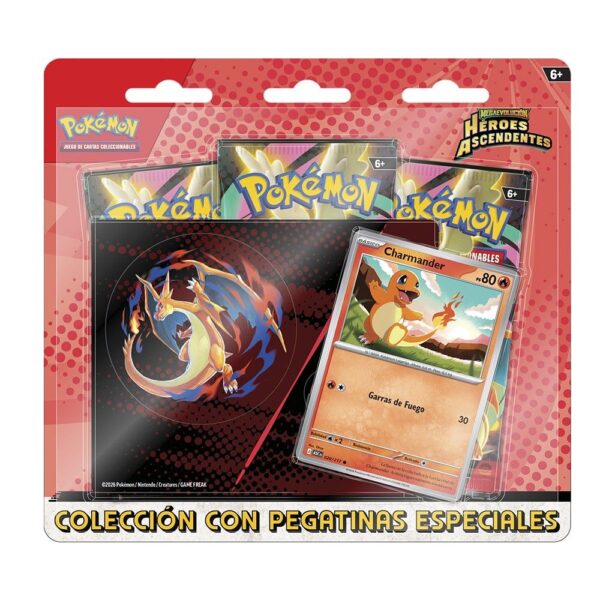 Pokemon tcg coleccion especial con pegatinas charmander charizard enero 2026 espanol cardcenter.es