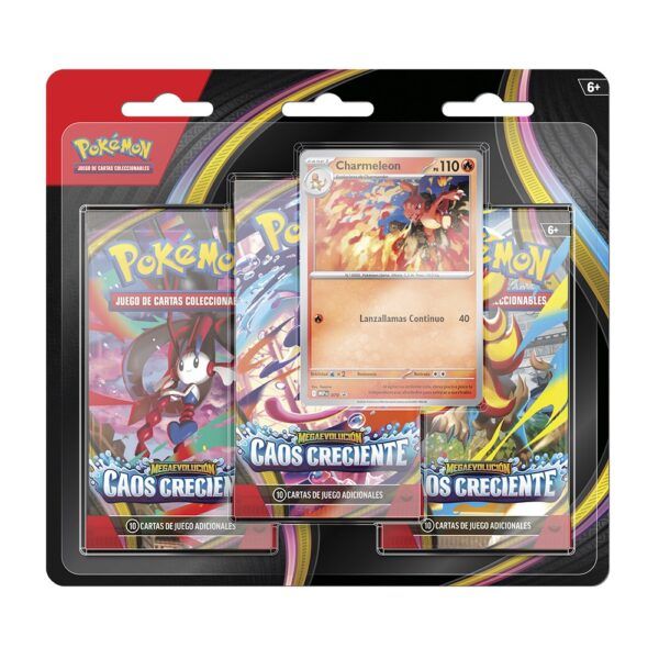 Pokemon Caos Creciente Chaos Rising espanol blister 3 sobres cardcenter.es