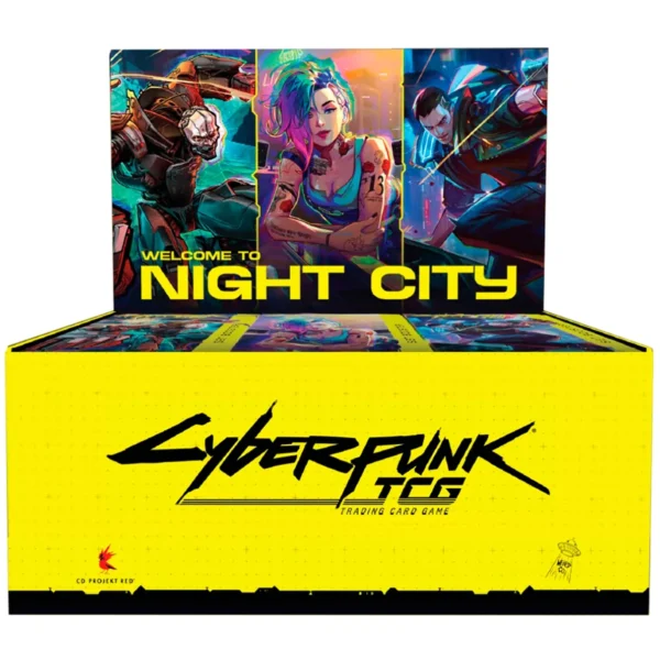 Booster box display 24 sobres welcome to night city ingles cyberpunk tcg