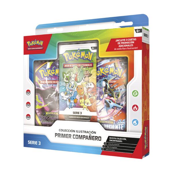 Pokemon First Partner 3 Caja Coleccion Ilustracion Primer Companero Front cardcenter.es