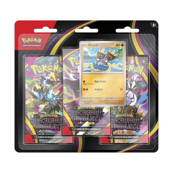 Pokemon Pitch Black Oscuridad Absoluta Booster Blister 3 Sobres Front Espanol cardcenter.es