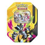 Tin Fall Lata Mega Forces Pokemon TCG Zeraora ex front espanol cardcenter.es